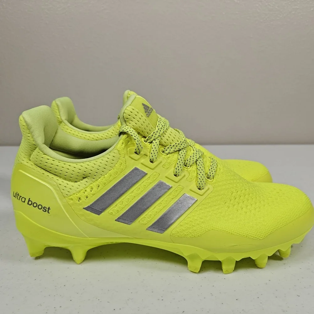 Adidas Ultraboost Ultra Boost Football Cleats Solar Yellow Mens Size 10.5 JP7413